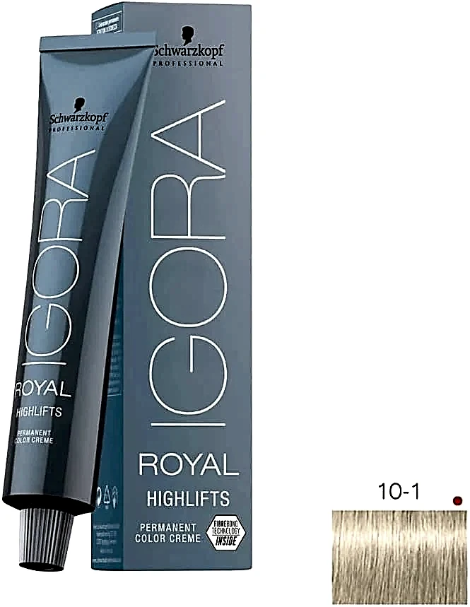 Coloration IGORA ROYAL HIGHLIFTS 10.1 Éclaircissant Ultra Blond Cendre - BEAUTEPRICE Coloration IGORA ROYAL HIGHLIFTS 10.1 Éclaircissant Ultra Blond Cendre coloration professionnelle Schwarzkopf BEAUTEPRICE