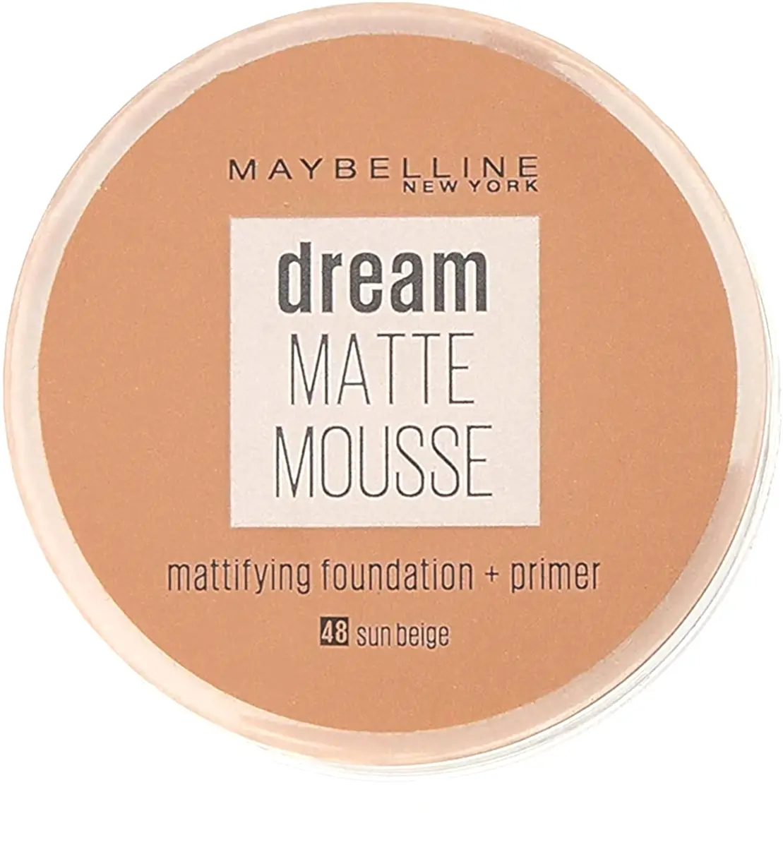 Gemey Maybelline Dream Matte Mousse 48 Beige Ensoleillé - BEAUTEPRICE Gemey Maybelline Dream Matte Mousse 48 Beige Ensoleillé fond de teint - Gemey Maybelline - BEAUTEPRICE