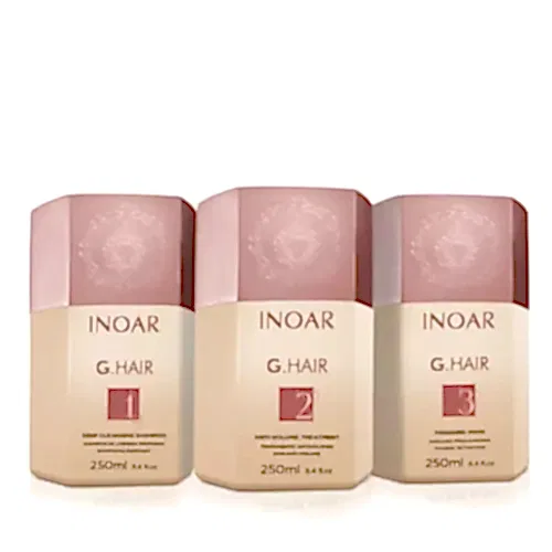 INOAR Mini Kit Lissage Ghair - 3 x 250 ml - BEAUTEPRICE INOAR Mini Kit Lissage Ghair - 3 x 250 ml lissage bresilien INOAR BEAUTEPRICE