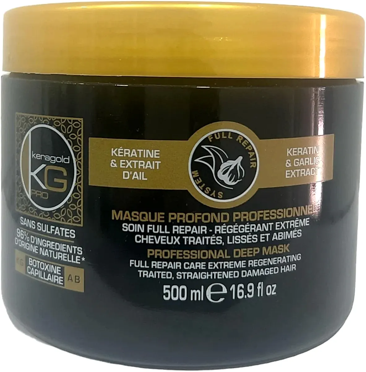 Keragold Botoxine Capillaire AB KERATINE & EXTRAIT D'AIL 500ml - BEAUTEPRICE Keragold Botoxine Capillaire AB KERATINE & EXTRAIT D'AIL 500ml botox - KERAGOLD - BEAUTEPRICE