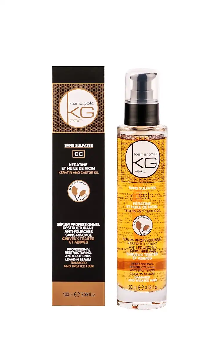 Keragold Sérum à la kératine et huile de ricin CC 100ml - BEAUTEPRICE Keragold Sérum à la kératine et huile de ricin CC 100ml serum capillaire - KERAGOLD - BEAUTEPRICE