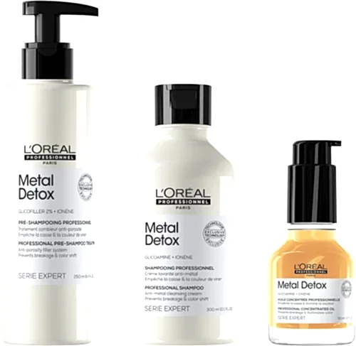 L’Oréal Professionnel, Routine Métal Detox - BEAUTEPRICE L’Oréal Professionnel, Routine Métal Detox Pré-shampoing+shampoing+serum - L'Oréal Professionnel BEAUTEPRICE