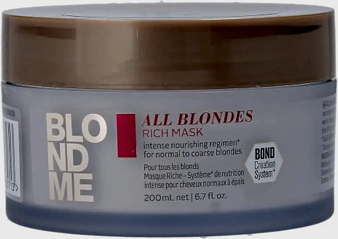 Schwarzkopf Masque riche BlondMe - BEAUTEPRICE Schwarzkopf Masque riche BlondMe masque capillaire Schwarzkopf BEAUTEPRICE