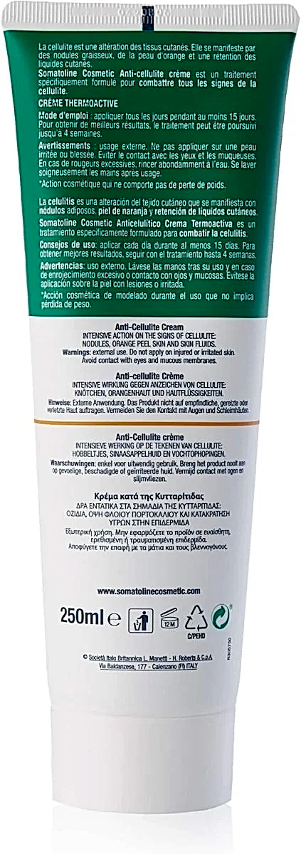 SOMATOLINE ANTI - CELLULITE CRÈME THERMOACTIVE 250ML - BEAUTEPRICE SOMATOLINE ANTI - CELLULITE CRÈME THERMOACTIVE 250ML Crèmes anticellulite Somatoline cosmetic BEAUTEPRICE