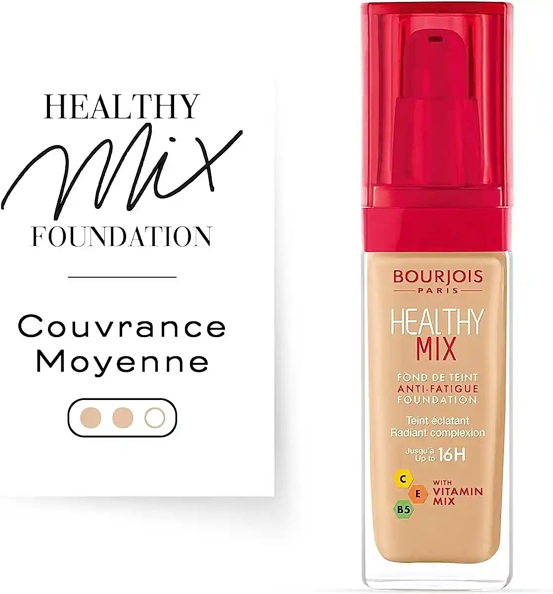 Bourjois Fond de teint Healthy Mix 51.5 Vanille rose - BEAUTEPRICE Bourjois Fond de teint Healthy Mix 51.5 Vanille rose Bourjois BEAUTEPRICE