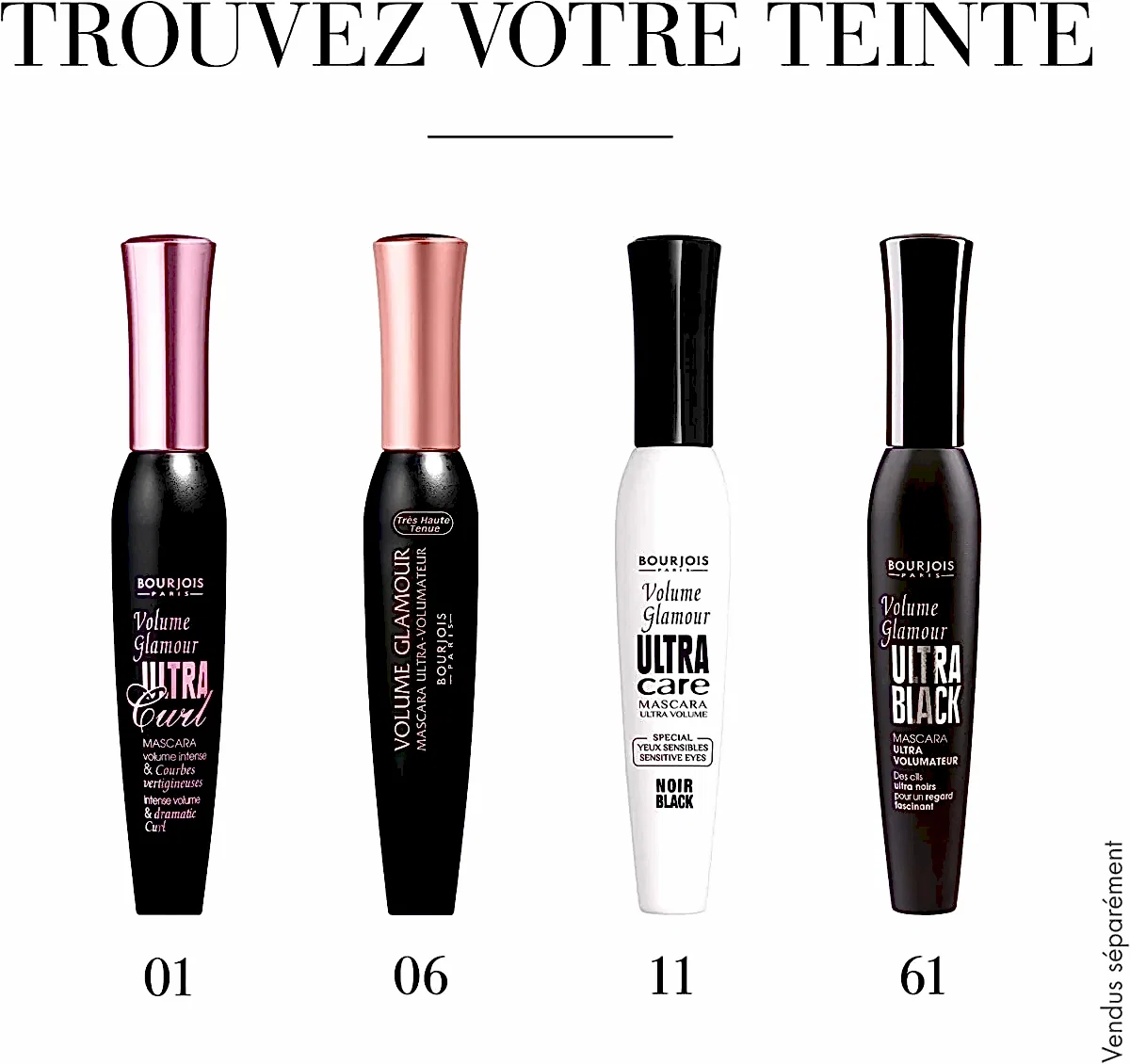 Bourjois - Mascara Volume Glamour Ultra Curl-01 Noir 12ml - BEAUTEPRICE Bourjois - Mascara Volume Glamour Ultra Curl-01 Noir 12ml Bourjois BEAUTEPRICE