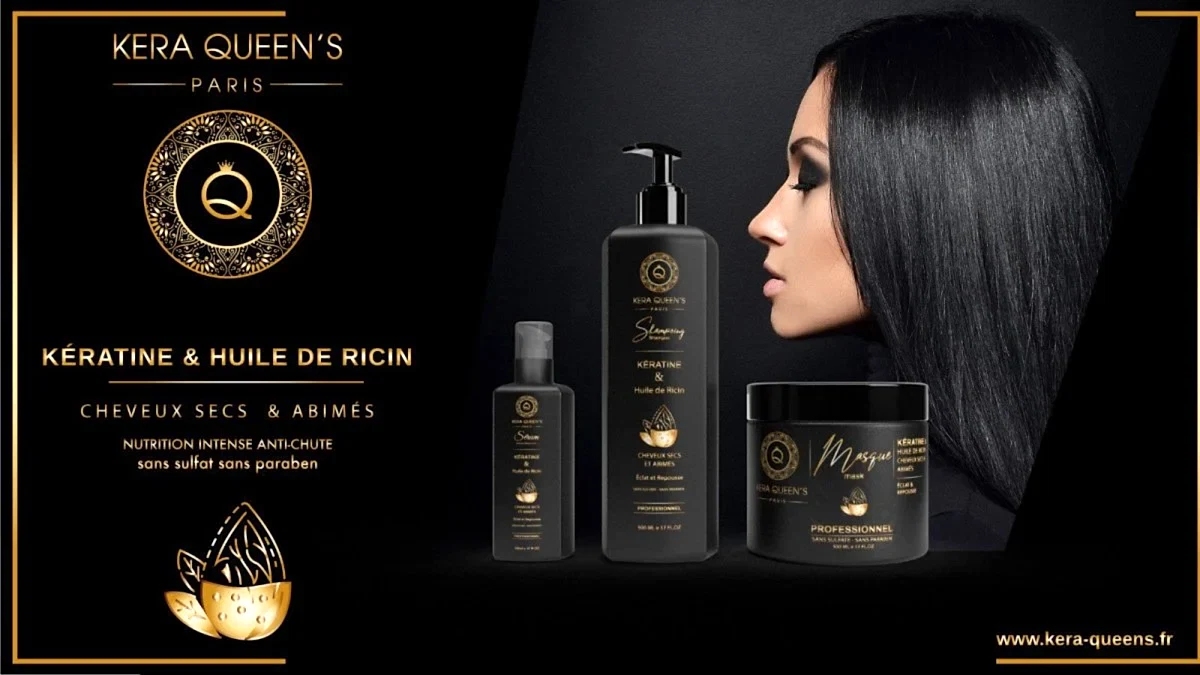 Kera Queen's GAMME KERATINE & RICIN TRIO SANS SULFATE ECLAT ET REPOUSSE CHEVEUX SEC & ABÎMÉ - BEAUTEPRICE Kera Queen's GAMME KERATINE & RICIN TRIO SANS SULFATE ECLAT ET REPOUSSE CHEVEUX SEC & ABÎMÉ coffret capillaire - KERA QUEEN'S - BEAUTEPRICE