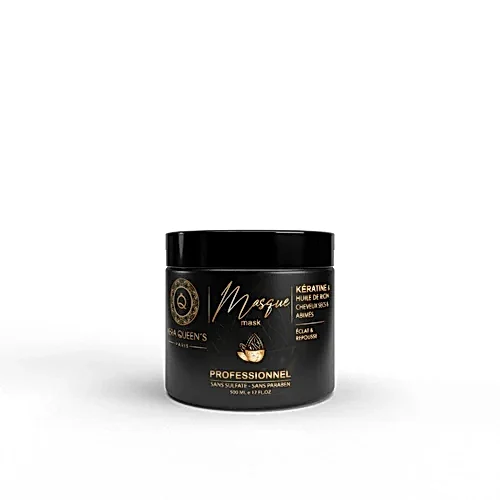 Kera Queen's Masque à la Kératine et à lhuile de ricin (500ml - BEAUTEPRICE Kera Queen's Masque à la Kératine et à lhuile de ricin (500ml masque capillaire - KERA QUEEN'S - BEAUTEPRICE