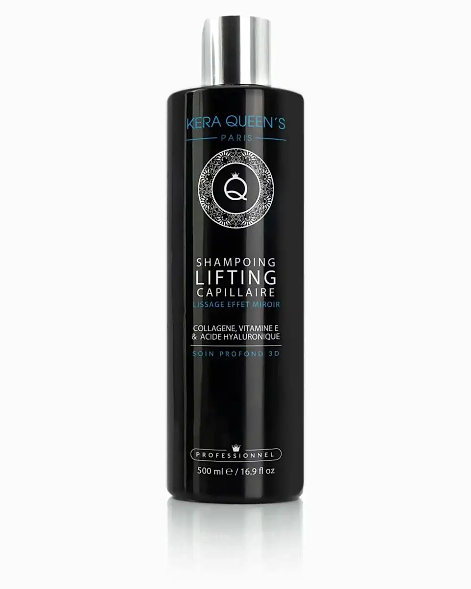 Kera Queen's Shampoing Lifting Effet Miroir 3D  Collagène & Vitamine E 500ml - BEAUTEPRICE Kera Queen's Shampoing Lifting Effet Miroir 3D  Collagène & Vitamine E 500ml - KERA QUEEN'S - BEAUTEPRICE