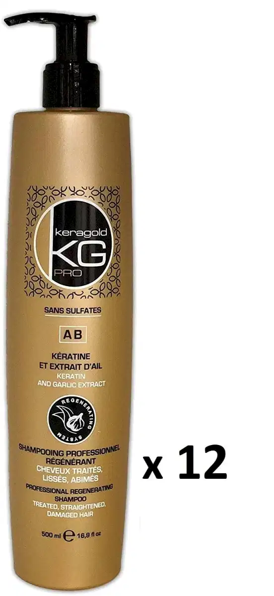 Keragold Colisage de 12 Shampoing AB 500ml - BEAUTEPRICE Keragold Colisage de 12 Shampoing AB 500ml - KERAGOLD - BEAUTEPRICE