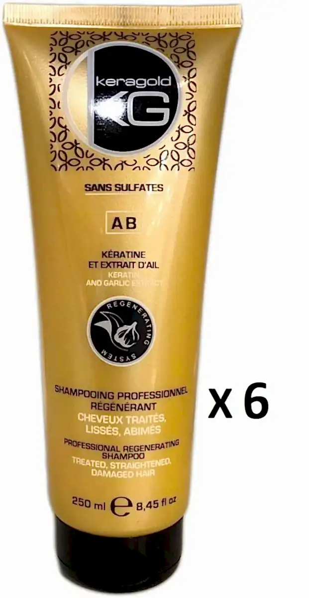 Keragold colisage de 6 Shampoing AB 250ML - BEAUTEPRICE Keragold colisage de 6 Shampoing AB 250ML - KERAGOLD - BEAUTEPRICE