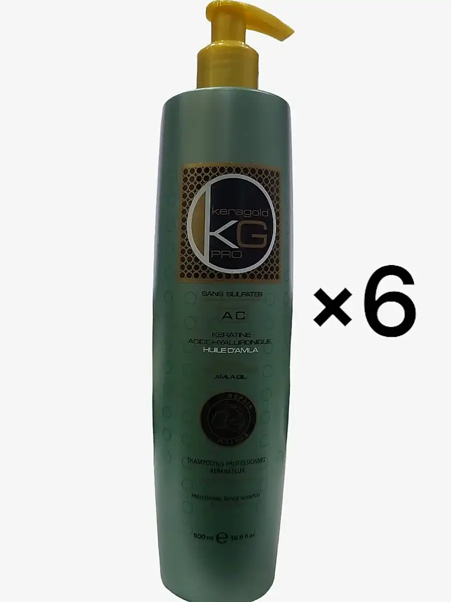 Keragold Colisage de 6 Shampoing KERATINE & AMLA AC 500ml - BEAUTEPRICE Keragold Colisage de 6 Shampoing KERATINE & AMLA AC 500ml - KERAGOLD - BEAUTEPRICE