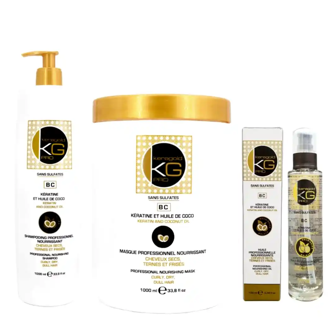 KERAGOLD Trio Bc Shampoing+Masque 1l+Serum 100ml - BEAUTEPRICE KERAGOLD Trio Bc Shampoing+Masque 1l+Serum 100ml - KERAGOLD - BEAUTEPRICE