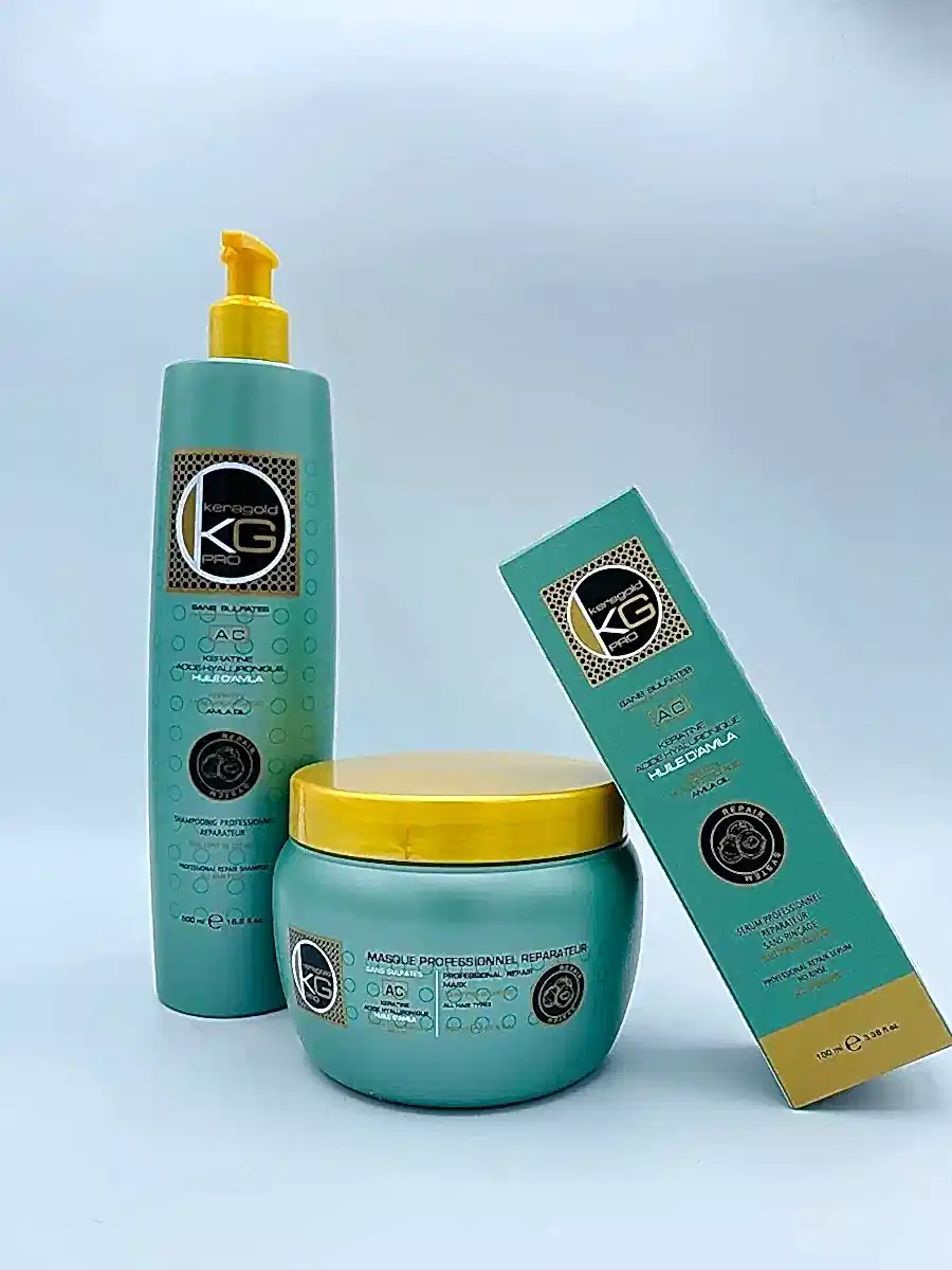 TRIO Shampoing+ Masque+Sérum KERATINE & BIOTINE