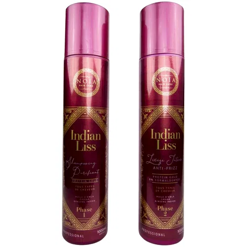 LISSAGE NOIA HAIR - INDIAN LISS -HUILE D'AMLA .CAVIAR & GINSENG INDIEN - PROTEIN GOLD - 2 X1000ML - BEAUTEPRICE LISSAGE NOIA HAIR - INDIAN LISS -HUILE D'AMLA .CAVIAR & GINSENG INDIEN - PROTEIN GOLD - 2 X1000ML NOÏA HAIR BEAUTEPRICE