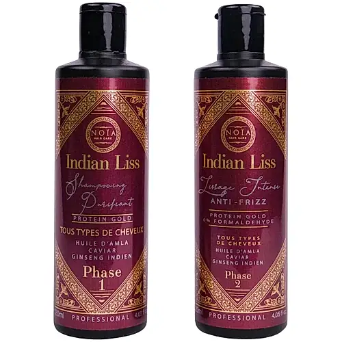 LISSAGE NOIA HAIR - INDIAN LISS -HUILE D'AMLA .CAVIAR & GINSENG INDIEN - PROTEIN GOLD - 2 X200ML - BEAUTEPRICE LISSAGE NOIA HAIR - INDIAN LISS -HUILE D'AMLA .CAVIAR & GINSENG INDIEN - PROTEIN GOLD - 2 X200ML NOÏA HAIR BEAUTEPRICE