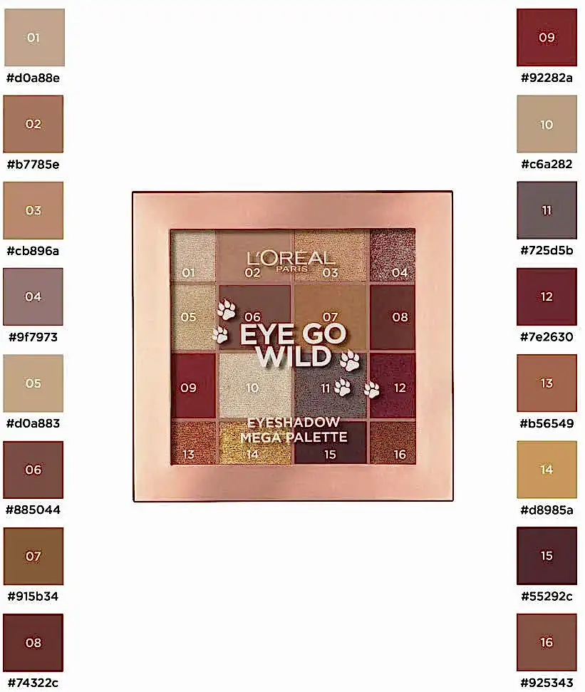 LOréal Paris Eye Go Wild Eyeshadow Mega Palette - BEAUTEPRICE LOréal Paris Eye Go Wild Eyeshadow Mega Palette - L'Oréal Paris - BEAUTEPRICE