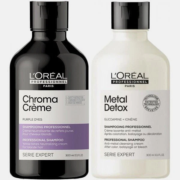 L'Oréal Professionnel Duo Shampoing Chroma Crème +Shampoing Metal Detox - BEAUTEPRICE L'Oréal Professionnel Duo Shampoing Chroma Crème +Shampoing Metal Detox L'Oréal Professionnel BEAUTEPRICE