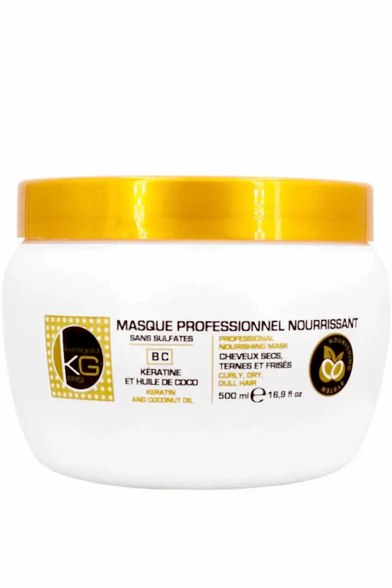 Masque nourrissant - Kératine & huile de coco - Cheveux secs. ternes & frisés - 500 ml - BEAUTEPRICE Masque nourrissant - Kératine & huile de coco - Cheveux secs. ternes & frisés - 500 ml - KERAGOLD - BEAUTEPRICE