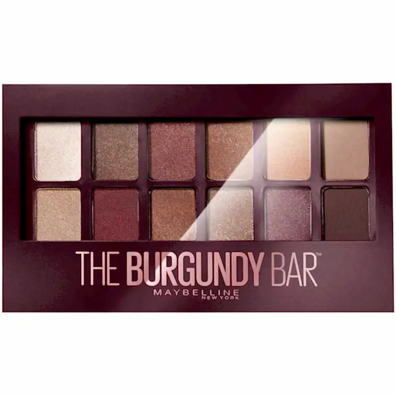 Maybelline Coffret Palette fards à paupières The Burgundy Bar+Pinceau Fards à paupières