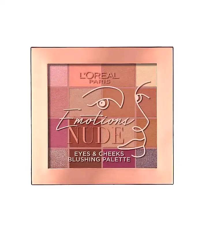 Mega Palette LOreal Paris Emotions Nude Eyes and Cheeks blushing palette - BEAUTEPRICE Mega Palette LOreal Paris Emotions Nude Eyes and Cheeks blushing palette - L'Oréal Paris - BEAUTEPRICE