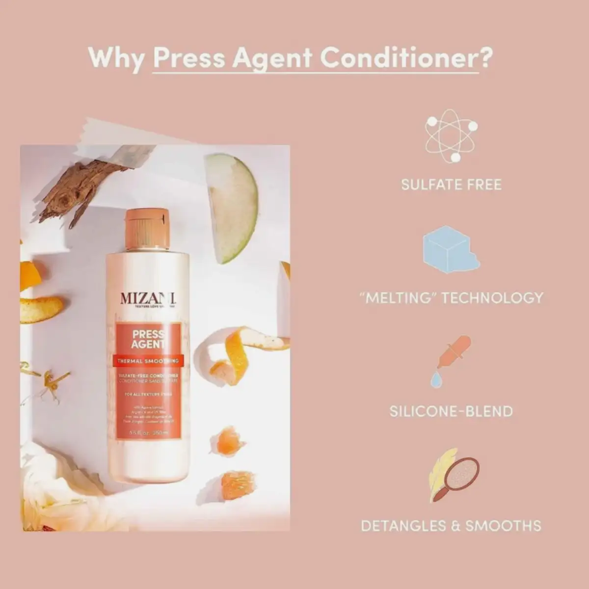 Mizani Conditioner Press Agent Thermal Smoothing - BEAUTEPRICE Mizani Conditioner Press Agent Thermal Smoothing beautypriceboutique BEAUTEPRICE