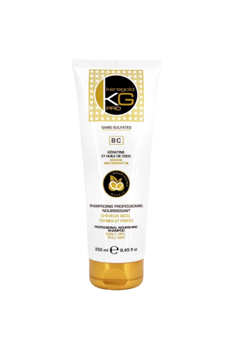 KERAGOLD PRO Shampoing  sans Sulfates à la Kératine & Huile de coco 250ml