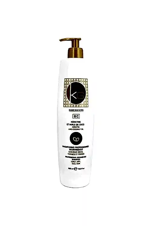 Shampoing Nourrissant Keragold sans sulfate à la Keratine et huile de Coco 500ml