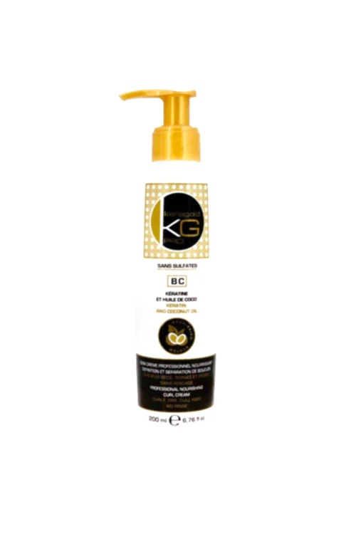 Soin définition boucles - Kératine & huile de coco - Cheveux secs. ternes & frisés - 200 ml - BEAUTEPRICE Soin définition boucles - Kératine & huile de coco - Cheveux secs. ternes & frisés - 200 ml - KERAGOLD - BEAUTEPRICE