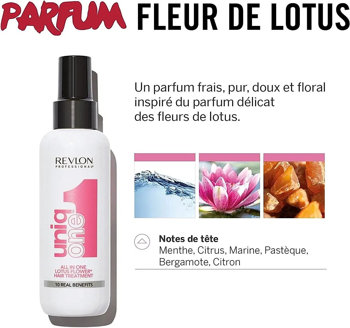 Spray Revlon Uniq One Fleur lotus - BEAUTEPRICE Spray Revlon Uniq One Fleur lotus Revlon BEAUTEPRICE